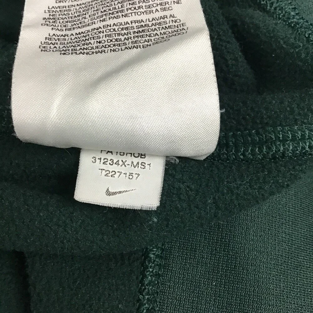 Michigan State Spartans Hoodie Men Extra Large Green Nike Therma Fit Football XL